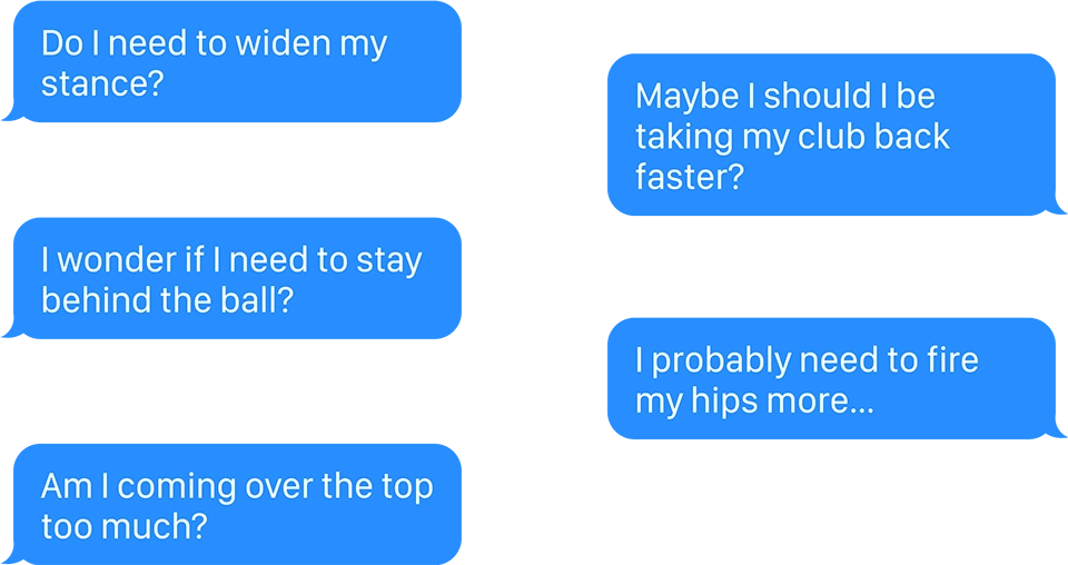 Chat messages from a phone