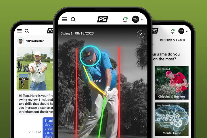 App view of the bonus that comes with the Square Set Swing Trainer