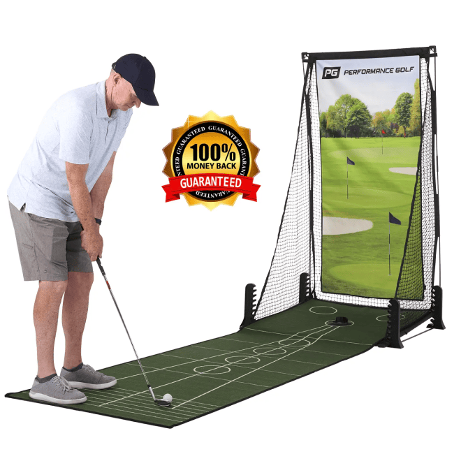 Image of the a golfer using the PPCP and it's features