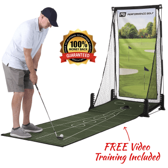 Image of the a golfer using the PPCP and it's features